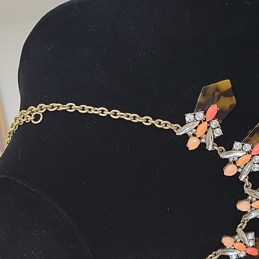 J Crew Tortoiseshell Statement Necklace - image 3
